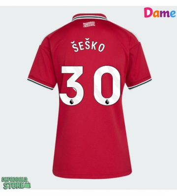 Manchester United Benjamin Sesko #30 Replika Hjemmebanetrøje Dame 2026-27 Kortærmet